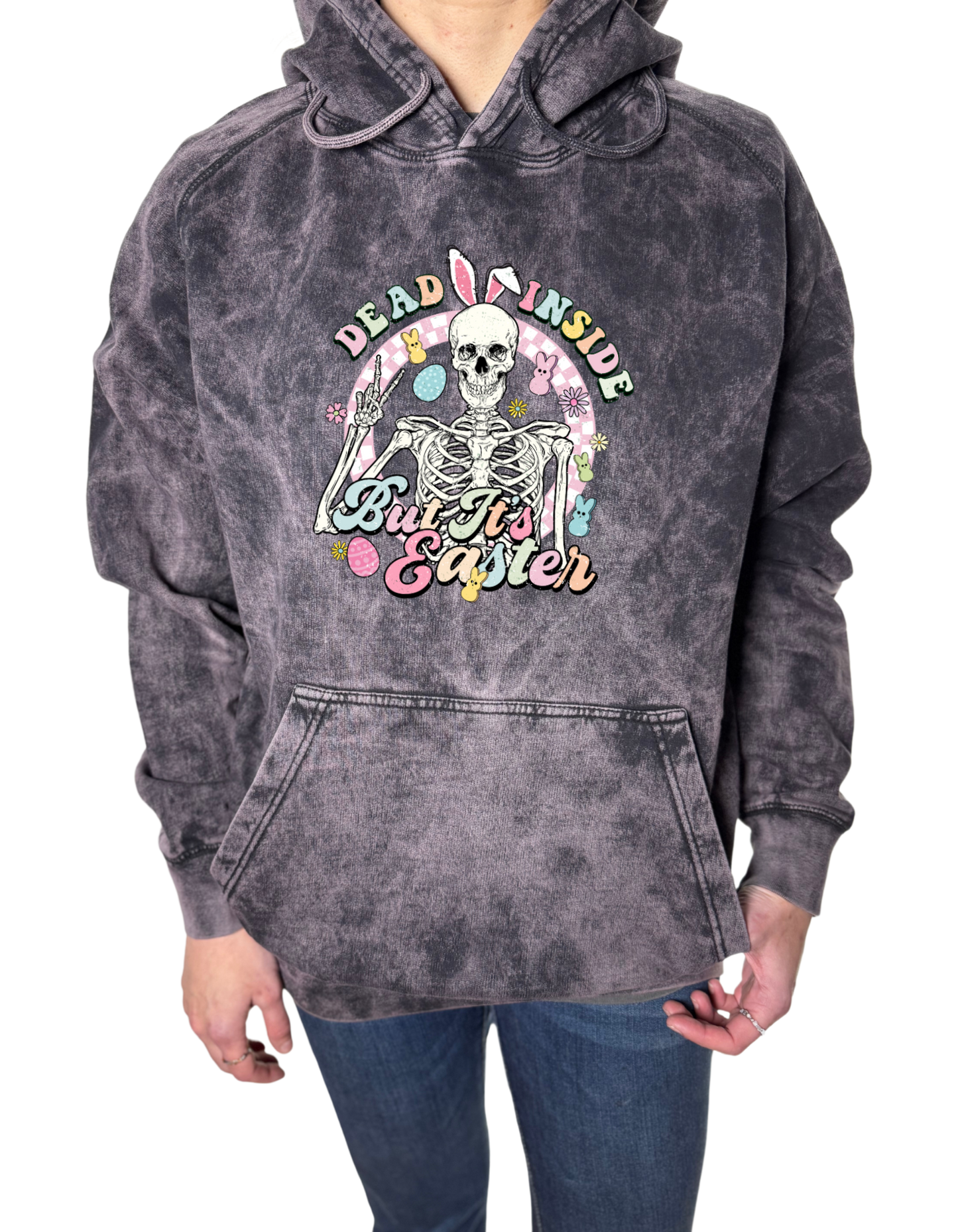 Dead Inside But It’s Easter Vintage Wash Hoodie