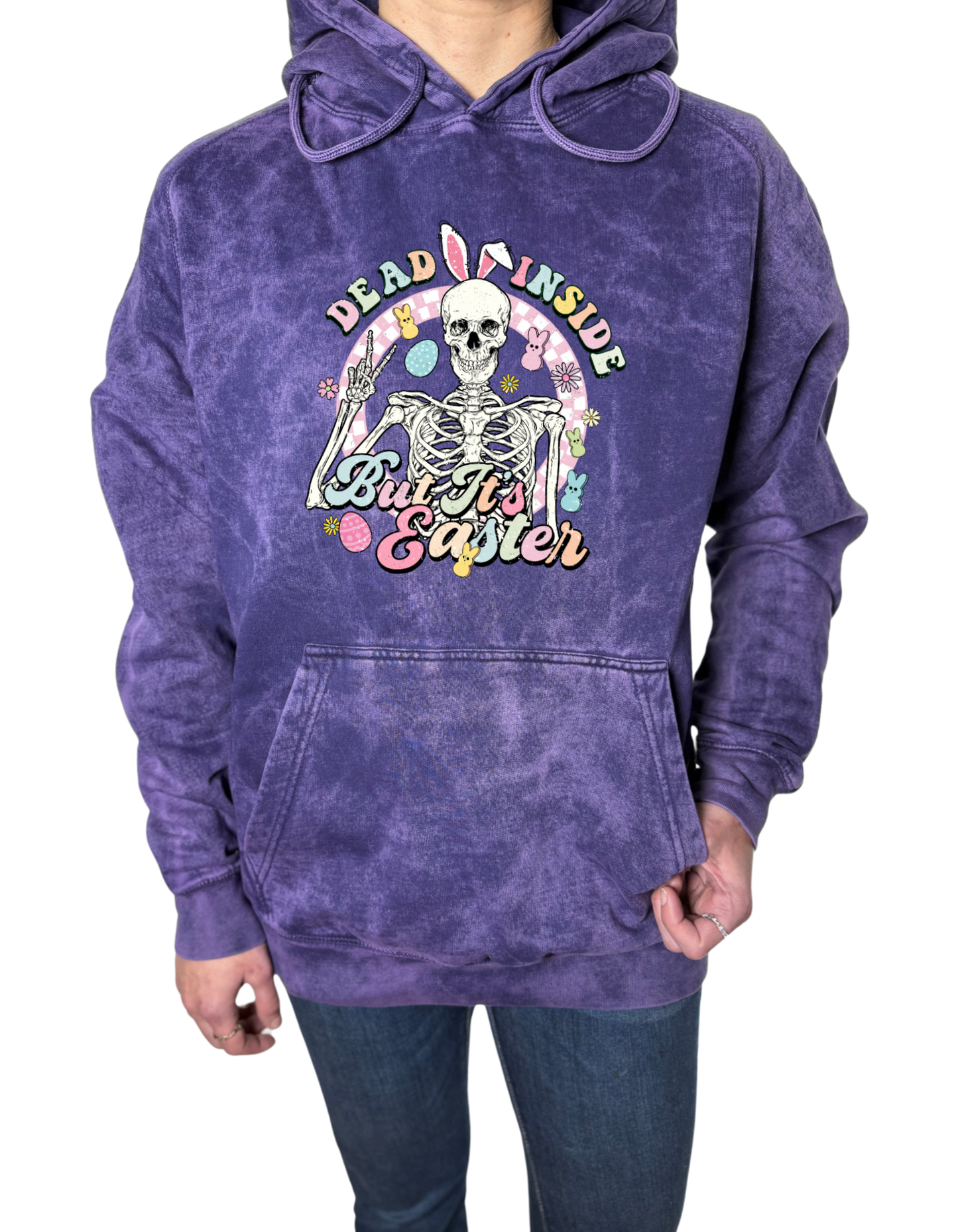 Dead Inside But It’s Easter Vintage Wash Hoodie