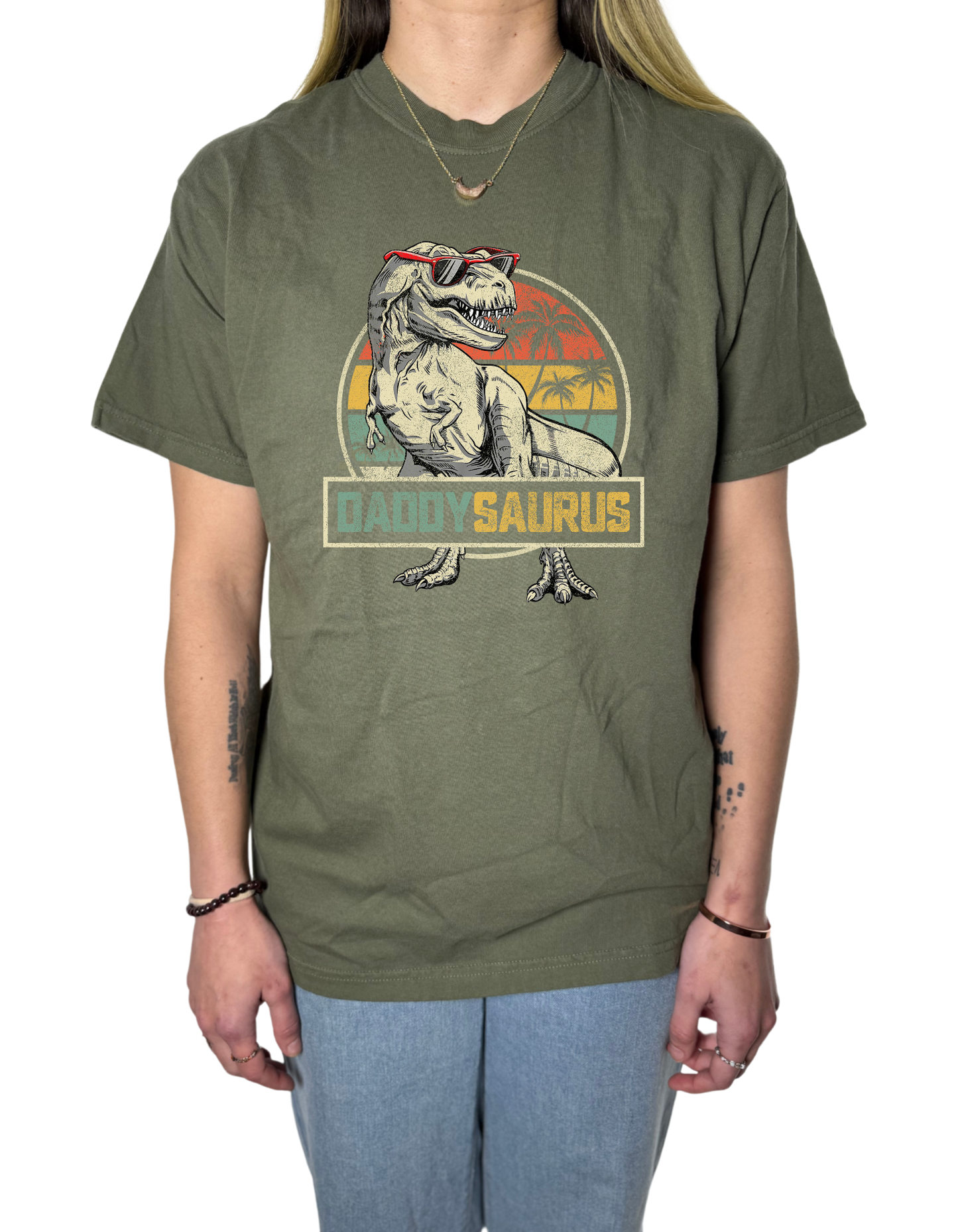 Daddysaurus Comfort Colors Tee