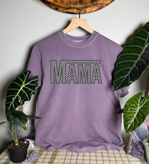Mama Checkers Comfort Colors Tee