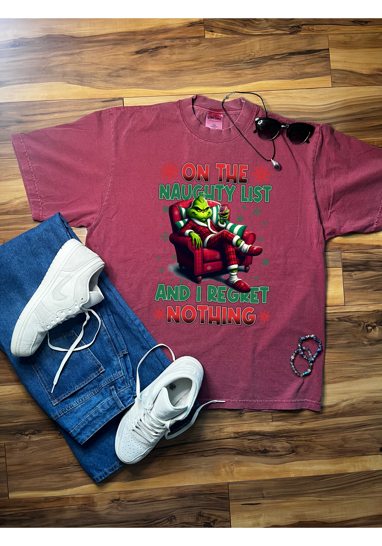 Naughty List Grinch Shaka Wear Tee