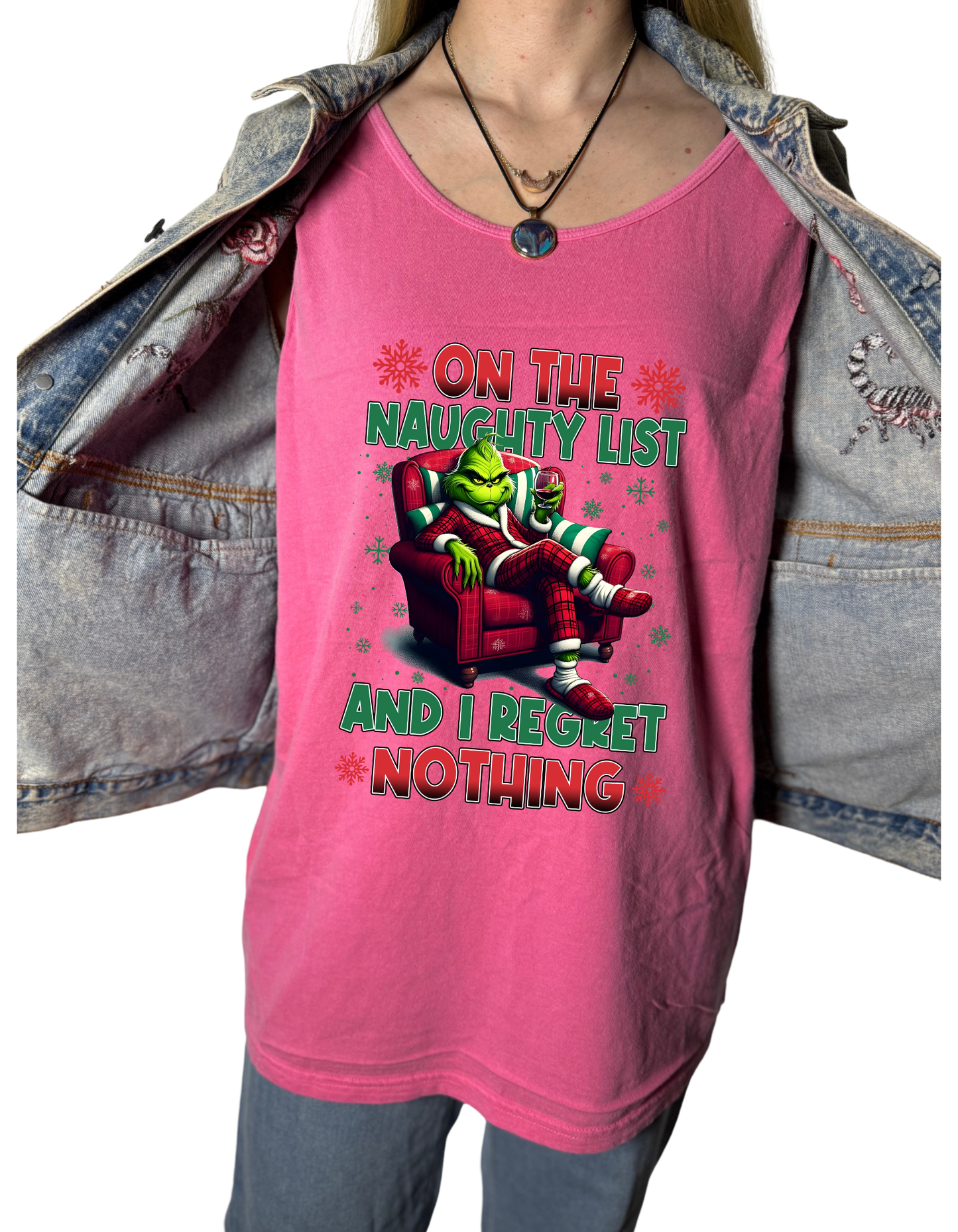 Naughty List Grinch Tank