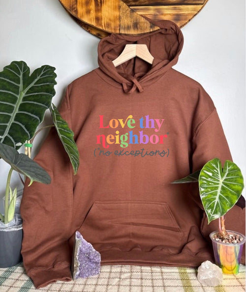 Love Thy Neighbor Gildan Tops