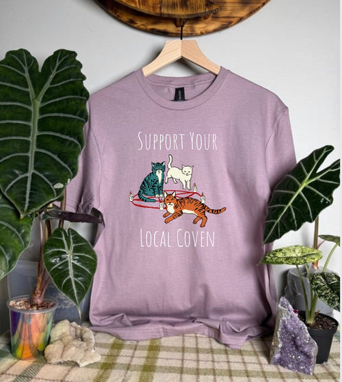 Support Your Local Coven Gildan Tops