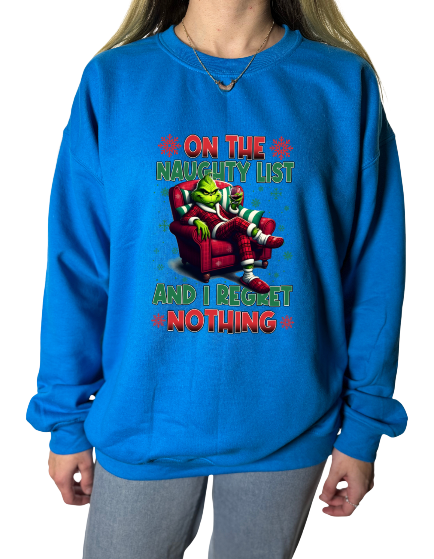 Naughty List Grinch Gildan Tops