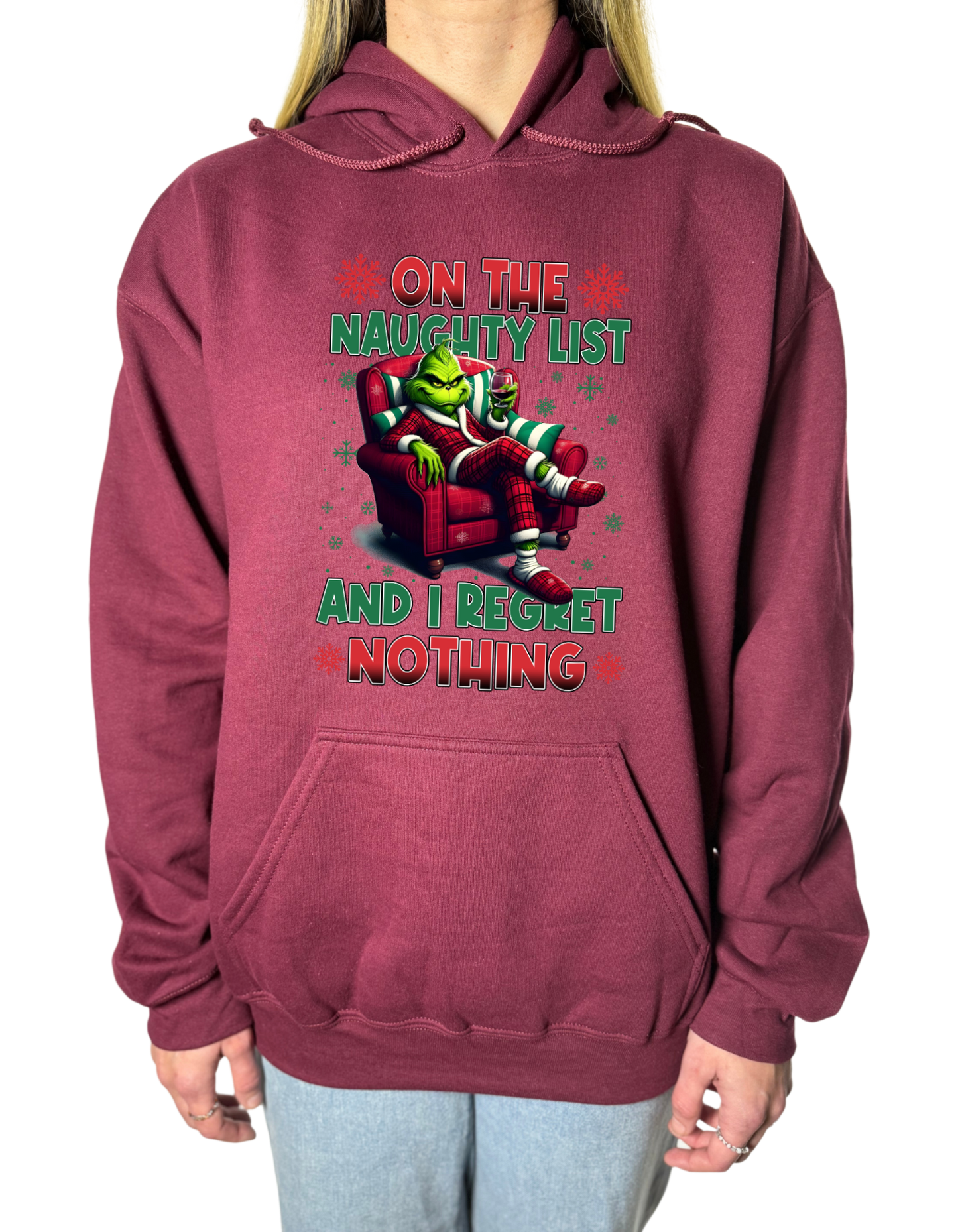 Naughty List Grinch Gildan Tops