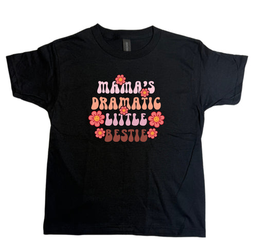 Dramatic Little Bestie Youth Gildan Tee