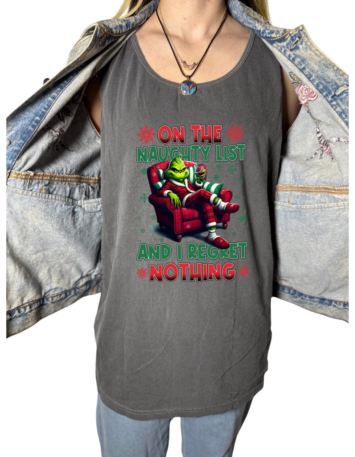 Naughty List Grinch Tank