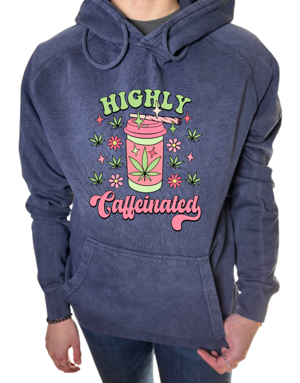 Caffeinated Vintage Wash Hoodie