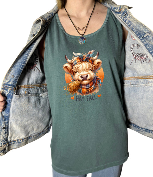 Hay Fall Halloween Tank