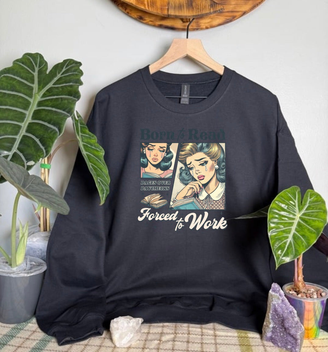 Born To Read Gildan Tops