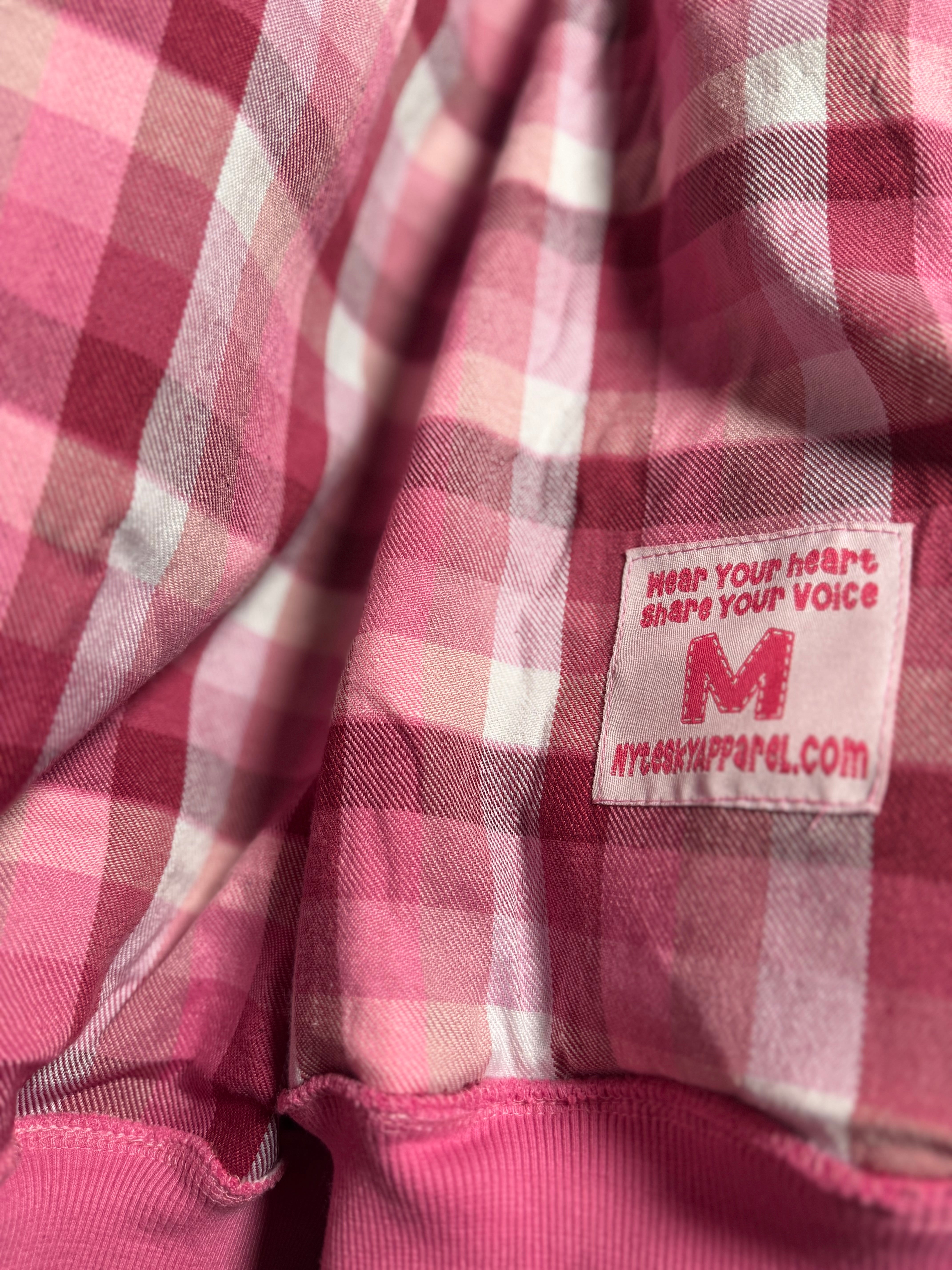 Pink Mental Health Matters Zip Up  Hoodie