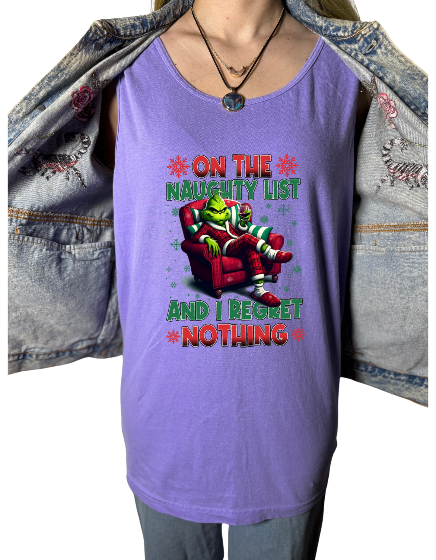 Naughty List Grinch Tank