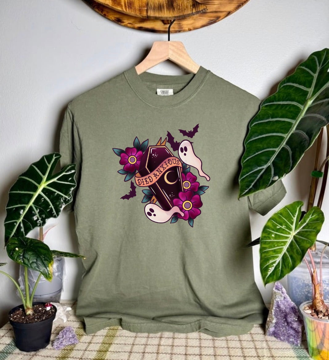 Died Anxious Comfort Colors Tee