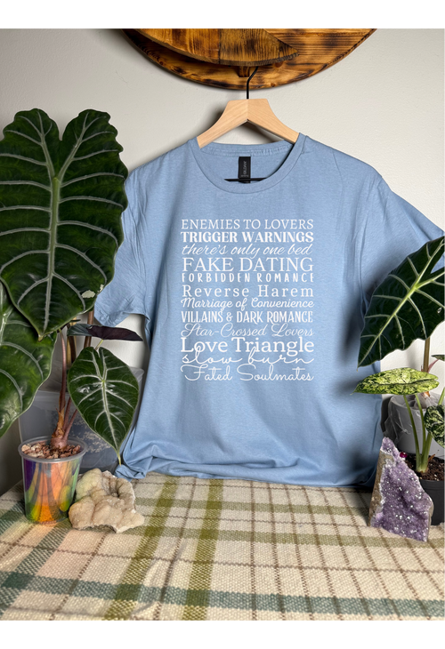 Bookish Tropes Gildan Tops