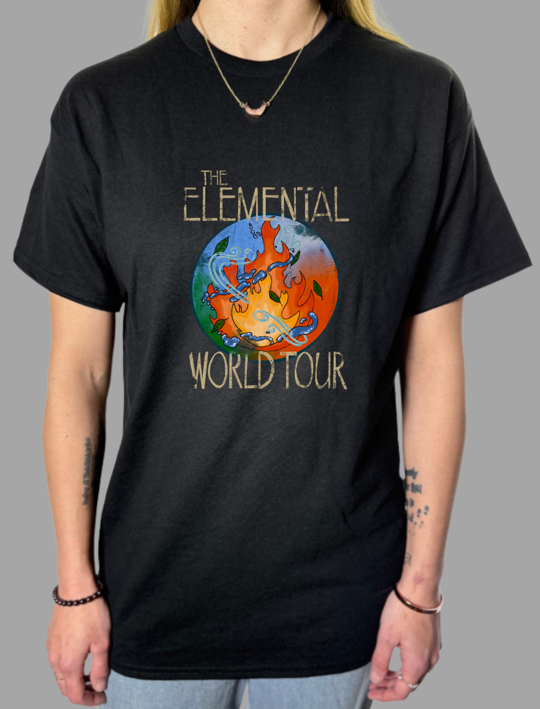 Offically Licensed Brea Lamb: The Elemental Band Tee Gildan Tops