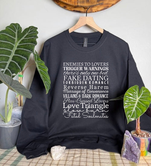 Bookish Tropes Gildan Tops