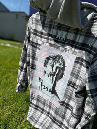 MGK Upthrift Hooded Flannel Woman Size XL