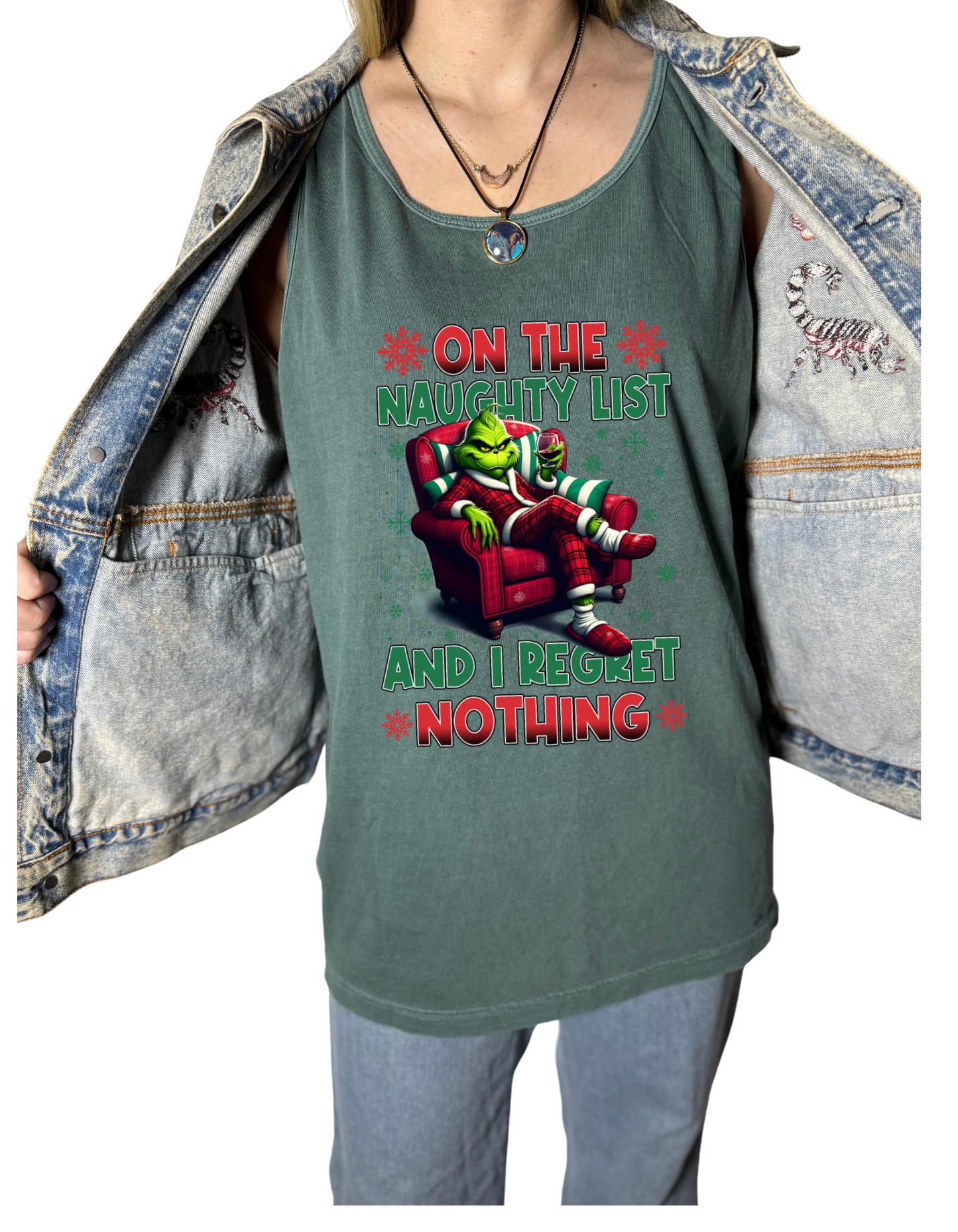 Naughty List Grinch Tank