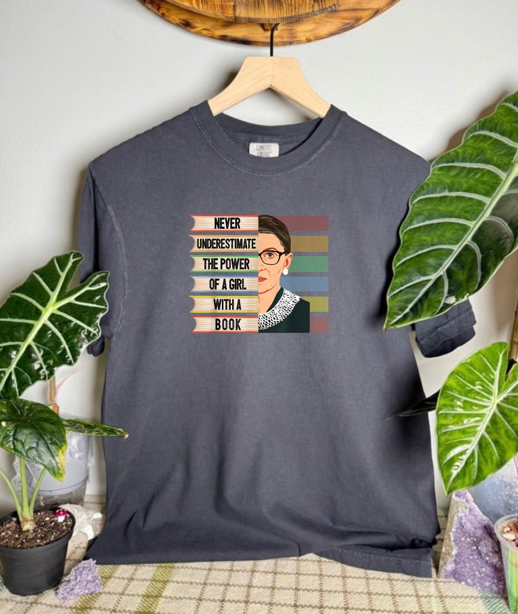 Girl With A Book Comfort Colors Tee