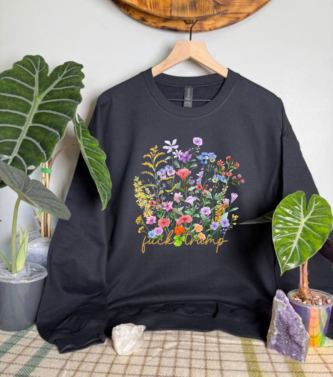 Subtle F Trump Gildan Tops