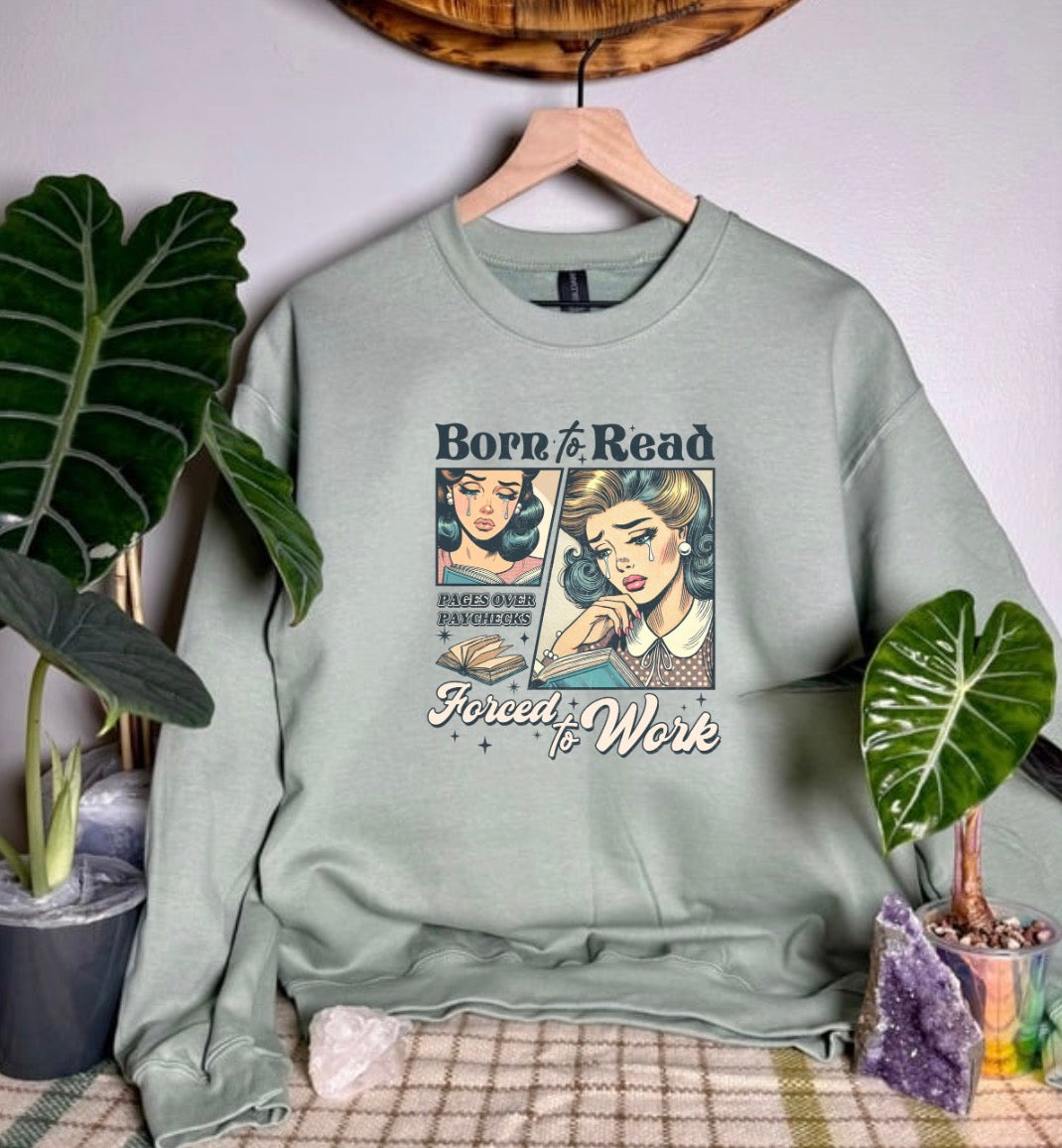 Born To Read Gildan Tops