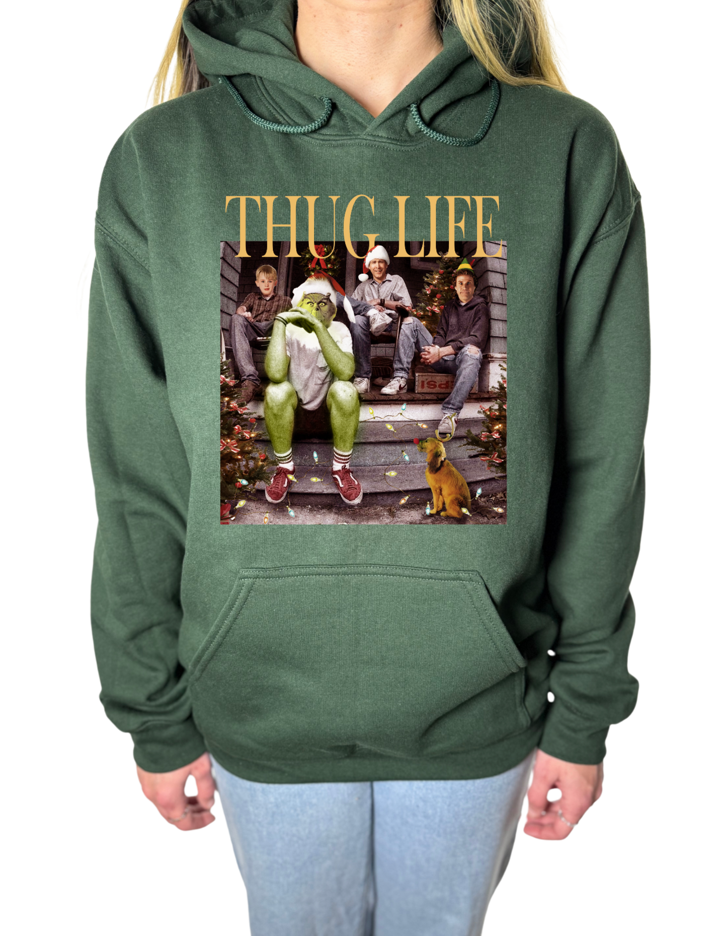 Thug Life Christmas Gildan Tops
