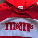M&M Hoodie W/ Rainbow Sleeves Size M/L