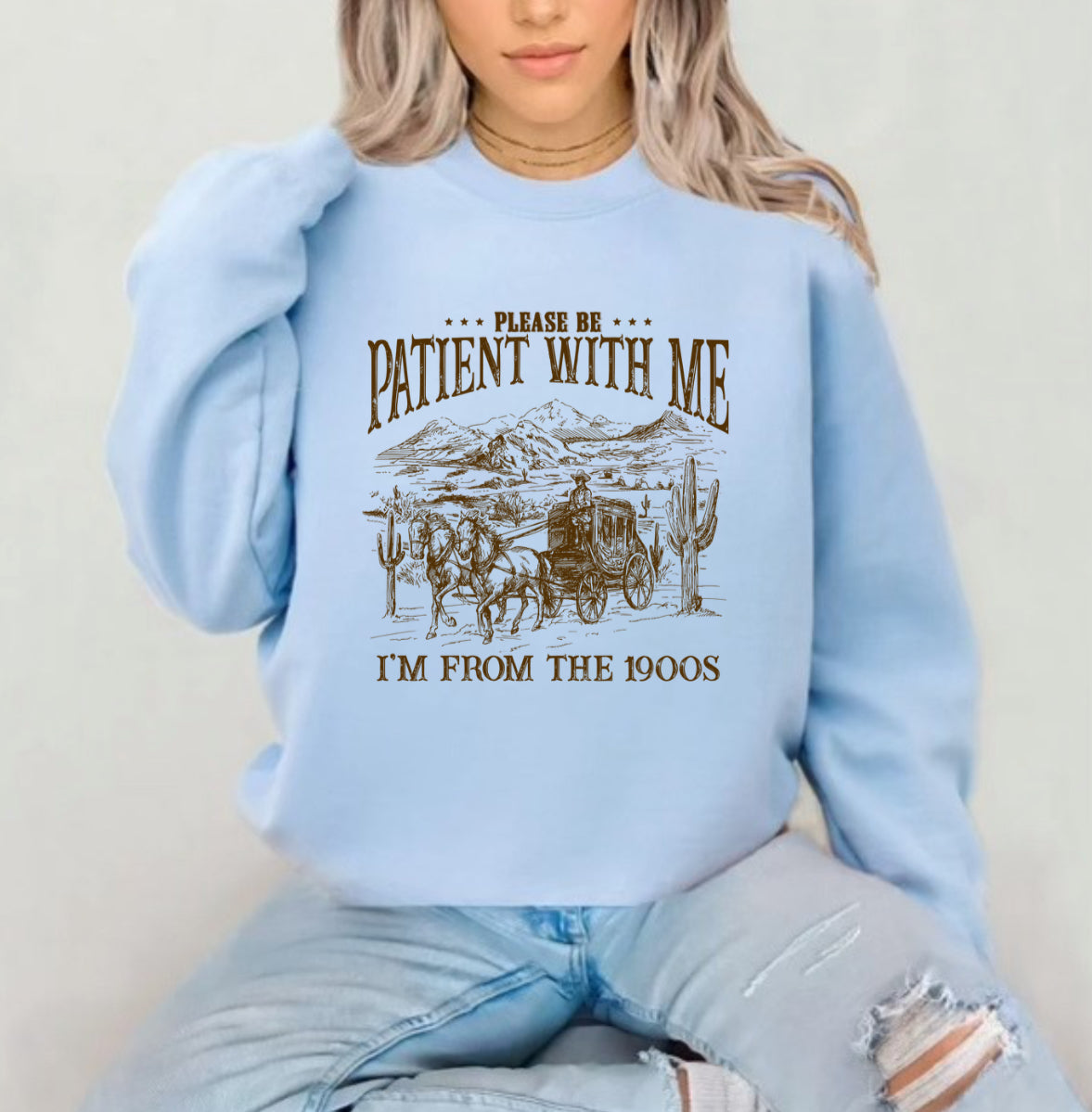 Please Be Patient With Me Sublimation Gildan Top