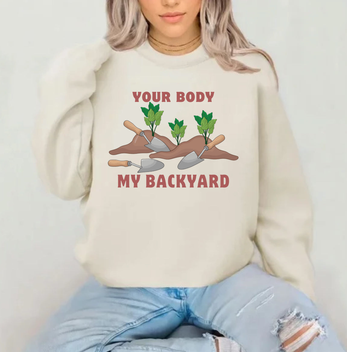 Your Body My Backyard Sublimation Gildan Top
