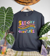 Say Gay Gildan Tops