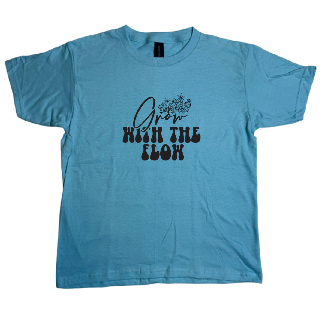 Grow With The Flow Youth Gildan Tee