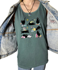 Cats and Books Tank