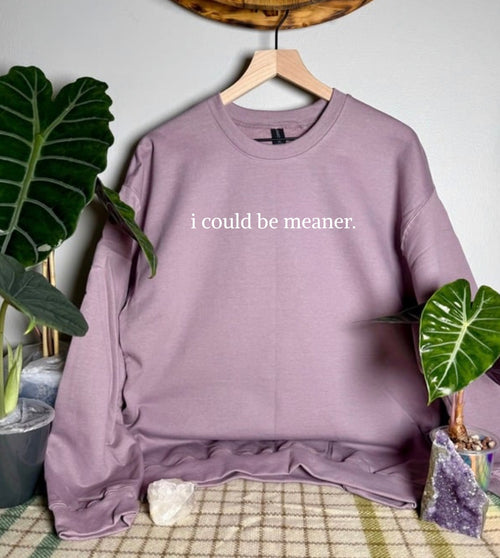I Could Be Meaner Gildan Tops