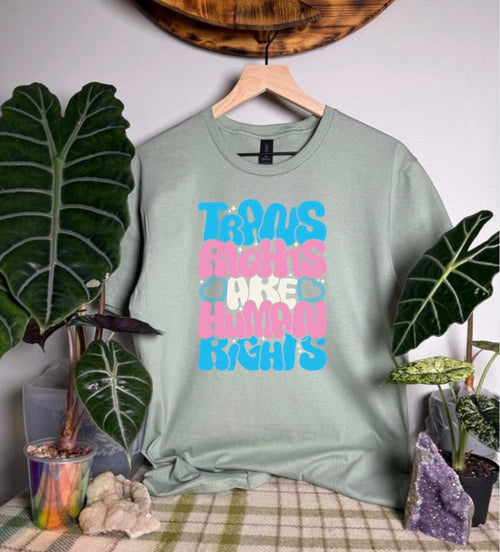 Trans Rights Gildan Tops