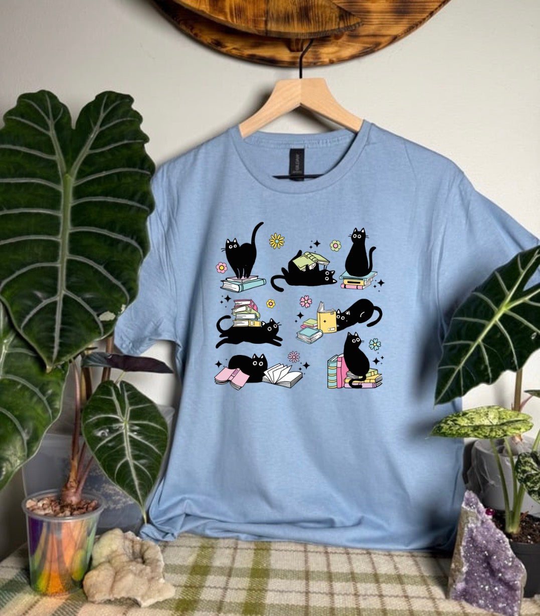 Cats & Books Gildan Tops
