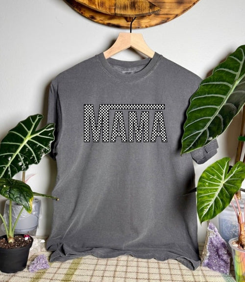 Mama Checkers Comfort Colors Tee
