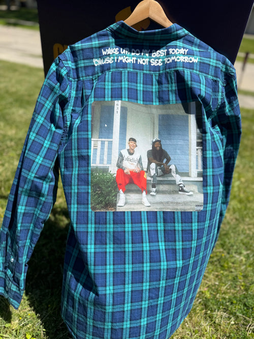 Upthrift MGK & Wiz Button Up Size L