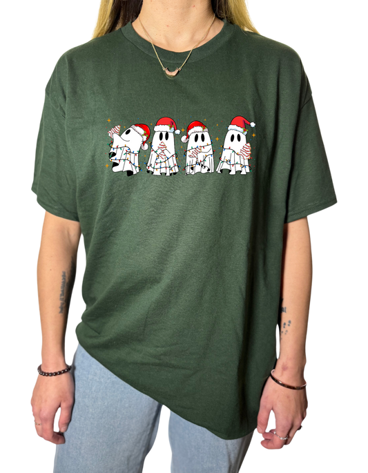 Christmas Cakes & Ghosties Gildan Tops