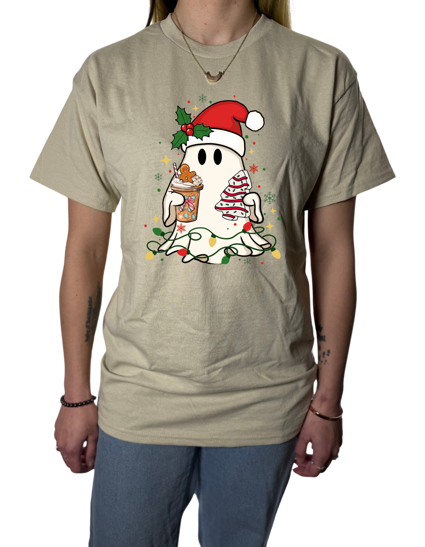 Holiday Ghost Gildan Tops