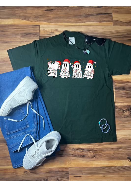 Christmas Cakes & Ghosties Shaka Wear Tee