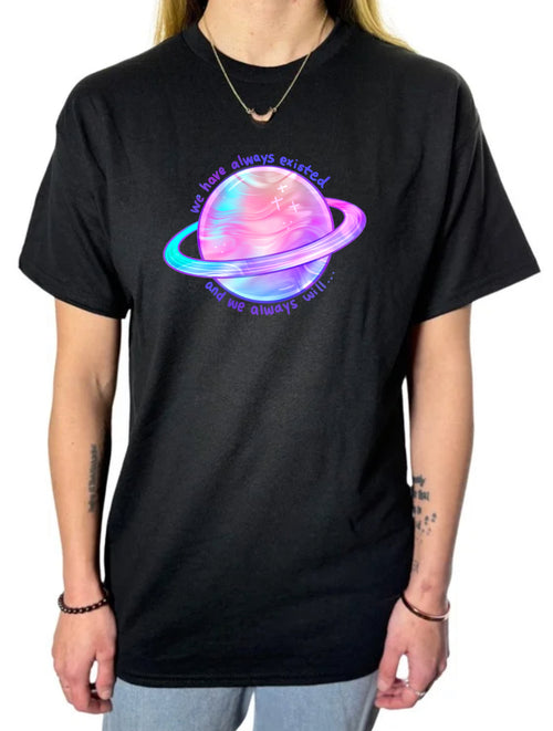 Always Existed Gildan Tops