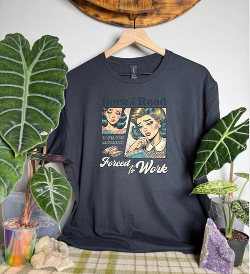 Born To Read Gildan Tops