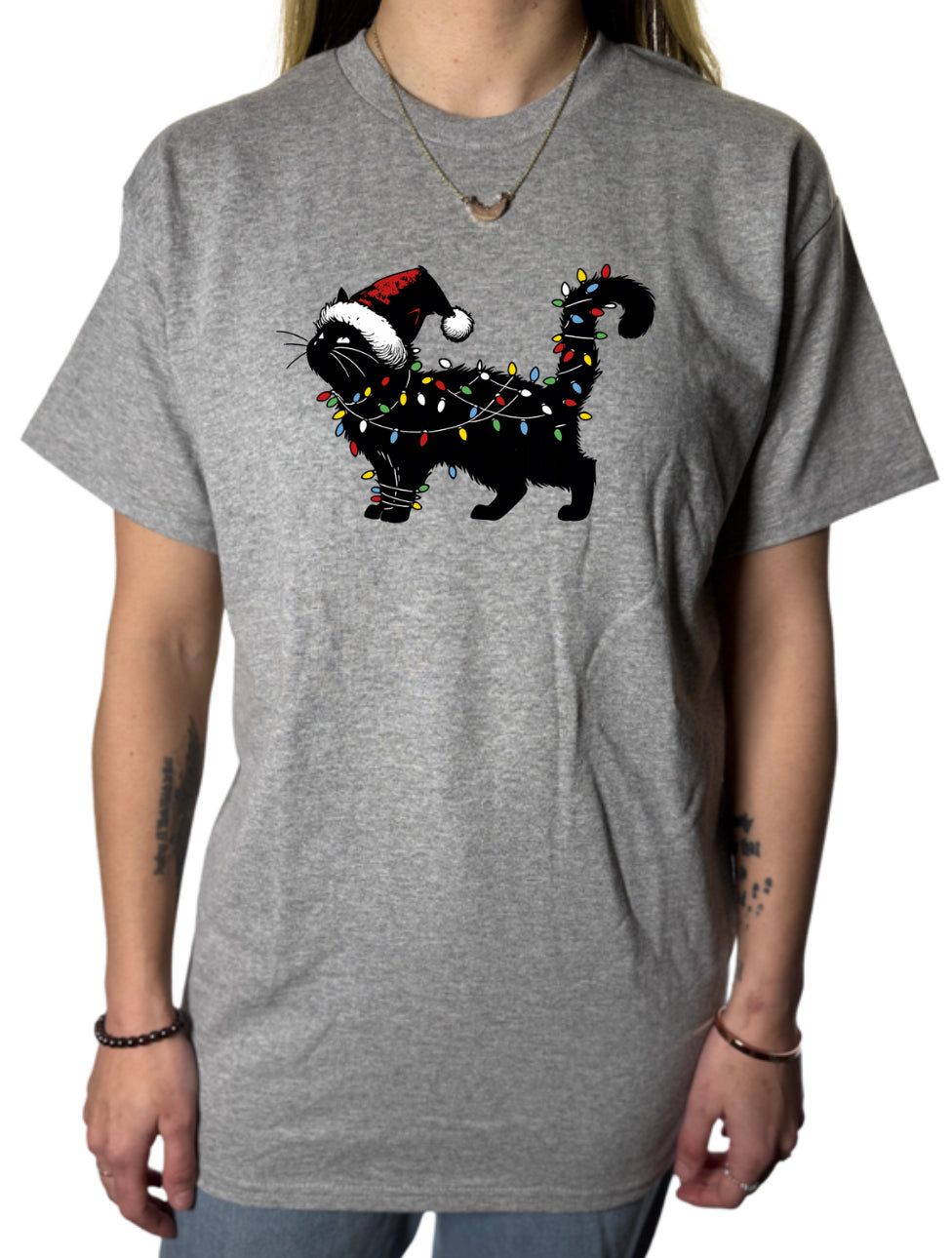 Holiday Cat Gildan Tops