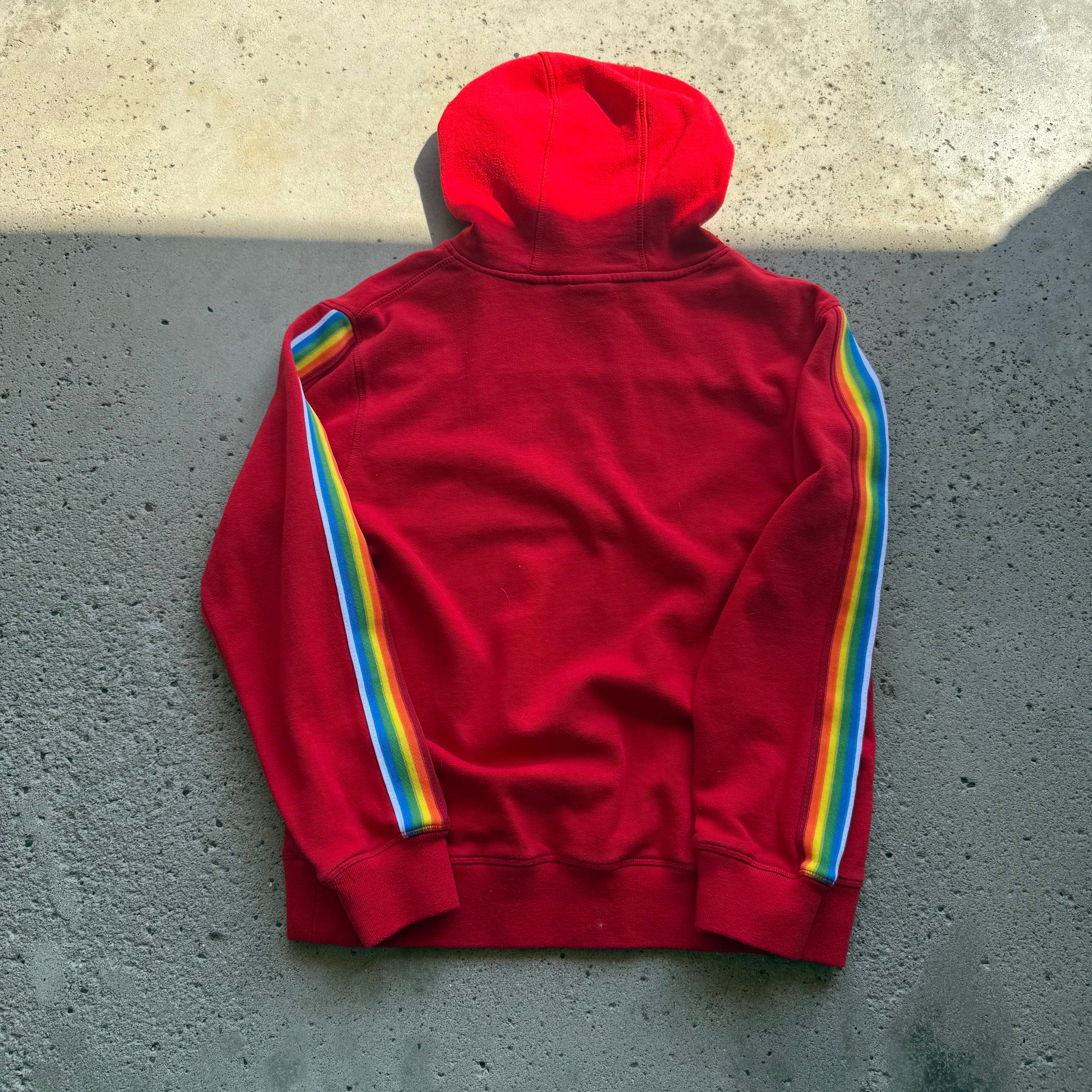 M&M Hoodie W/ Rainbow Sleeves Size M/L