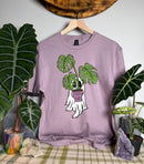 Monstera Ghostie Gildan Tops