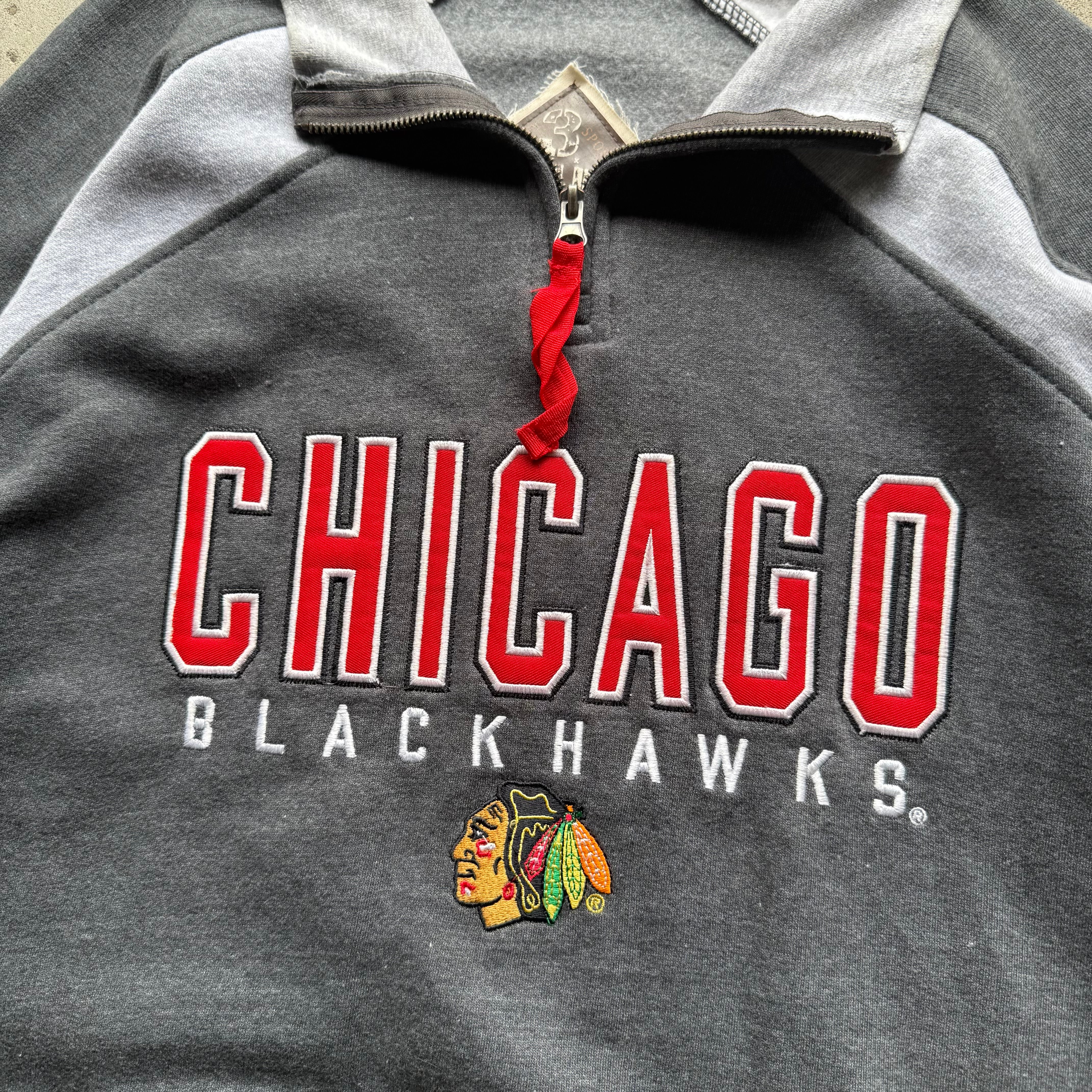 Preloved Chicago Blackhawks Quarter Zip Up Size M