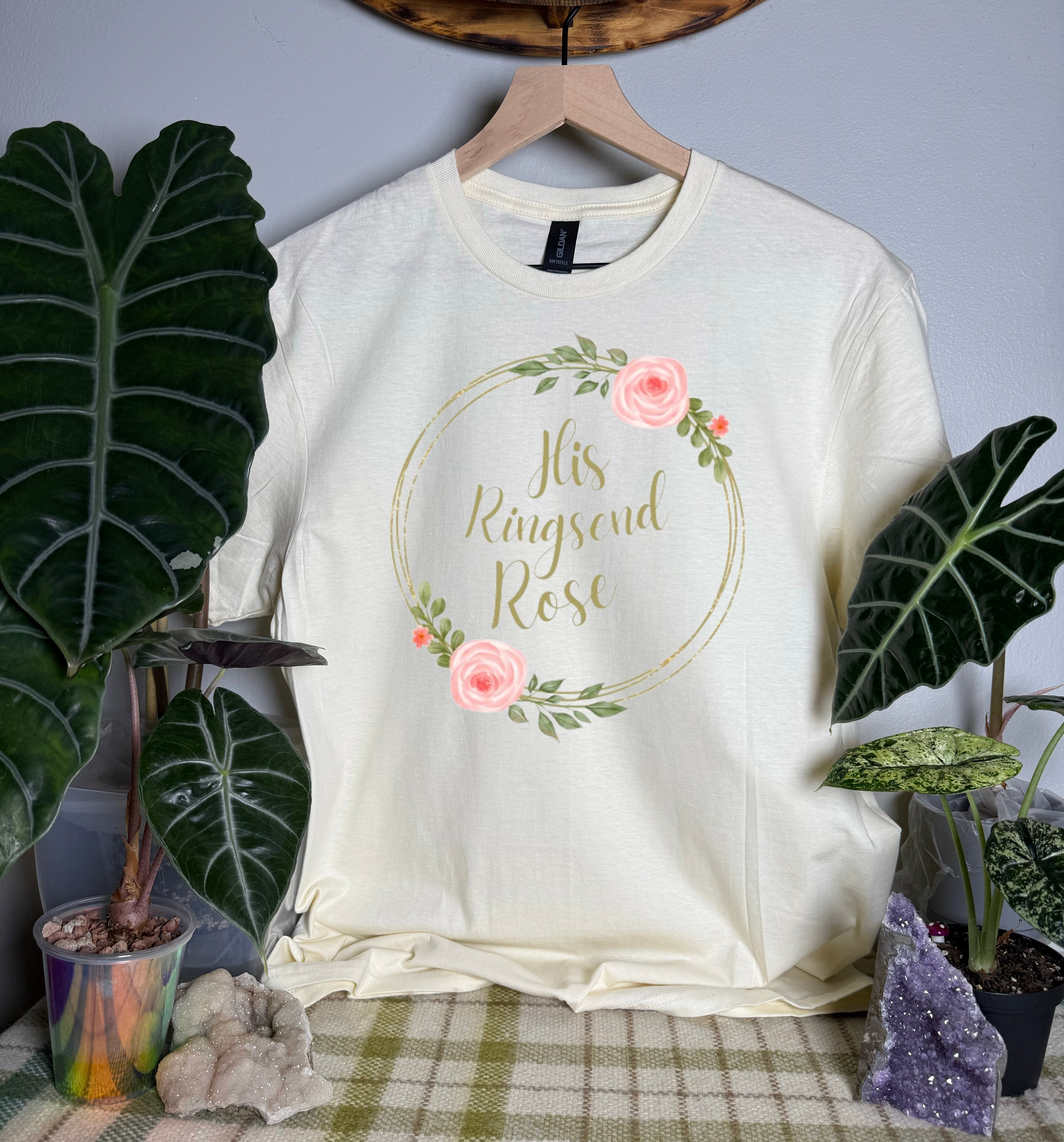 Officially Licensed L. Ballew: His Ringsend Rose Gildan Tops