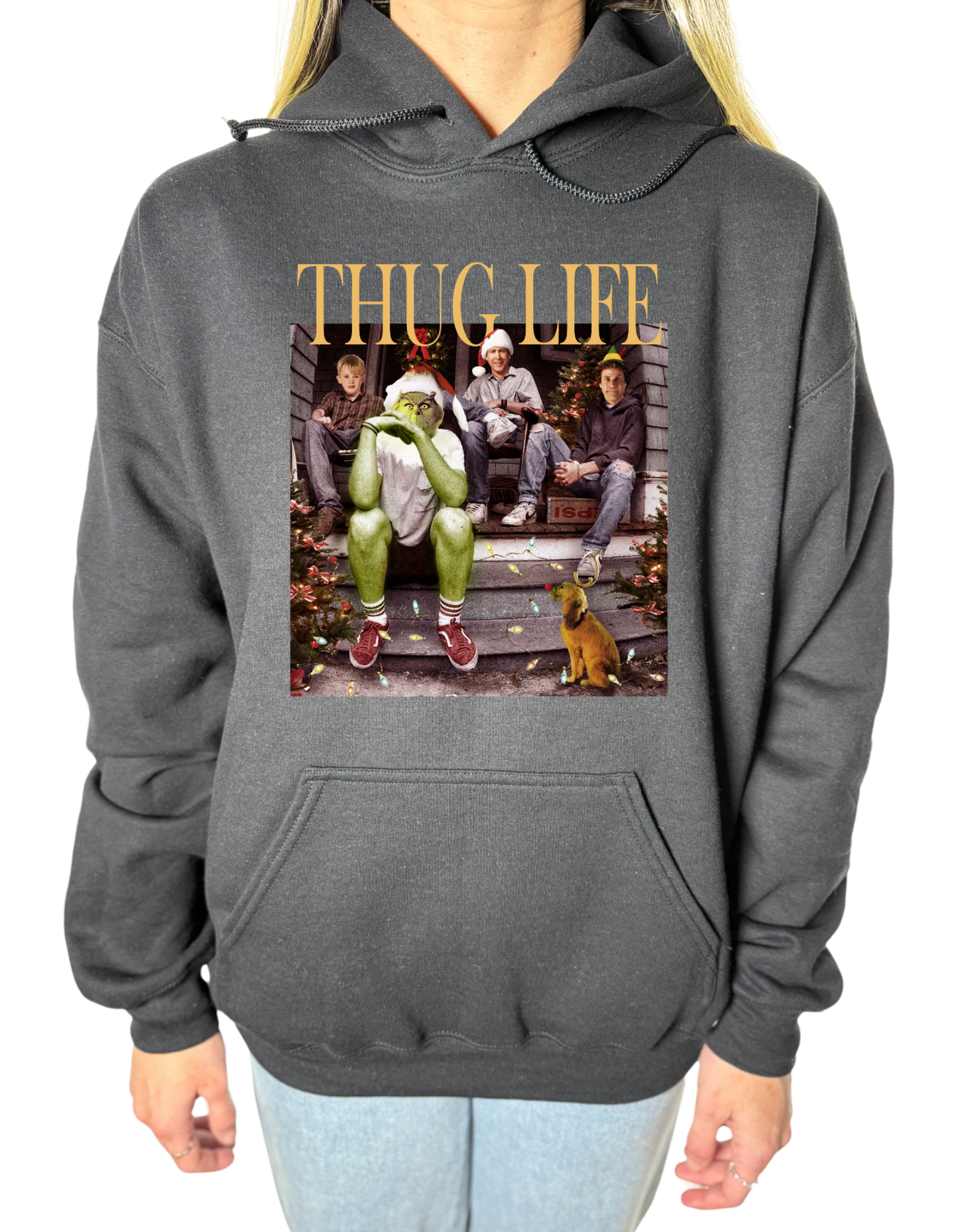 Thug Life Christmas Gildan Tops