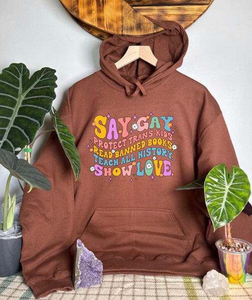 Say Gay Gildan Tops